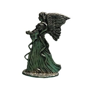 Vintage 90s Godinger Silver Plate Angel Christmas Holiday Home Decor Festive